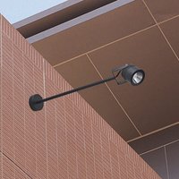 [NEUWERTIG] B-Ware Lcd Led Außenwandstrahler Wandlampe Außenbeleuchtung 5012 Schwarz Alu Glas 68 Cm von LCD