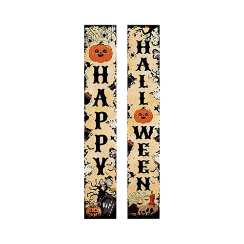 Halloween-Türframe, 11.8 * 70.8in Veranda Dekoration, geeignet für Veranden im Freien, Innenhöfe, Geisterhäuserwände, Familieneingange, um eine Horror-Atmosphäre zu schaffen von LCHENJIDG