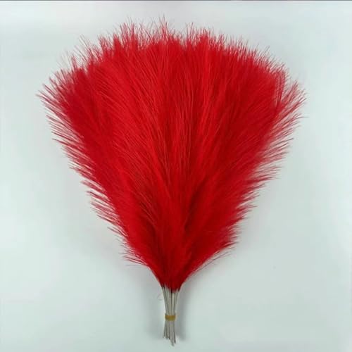 LCHENJIDG 10 Simulation farbiges Reed Gras, weich Fluffy künstliche Paprika Länge 15,75 Zoll für Wohnzimmer Party Hochzeit, Home Center Dekoration von LCHENJIDG