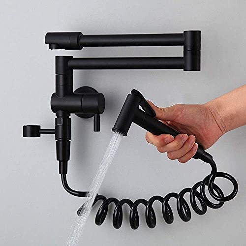 Alle Bronze Teleskop Bidet Wasserhahn für Wandbecken Küchenspüle Wäscherei Pool Einer kaltes Wassersäule Hahn mit Telefonleitungsgriff florierende Wasserhahn für Dusche von LCHJX