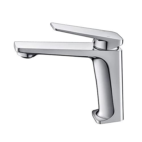 Basin Tippen Sie auf ein Griff ein Loch -Badezimmer -Wasserhahn mit heißem und kaltem Logo -Becken Wasserhahn Messing mit Belüftungsblättern Der Wasserfluss ist weich und bequem, verchromt Basin Tippen Sie auf ein Griff ein Loch -Badezimmer -Wasserhahn mit heißem und kaltem Logo -Becken Wasserhahn Messing mit Belüftungsblättern Der Wasserfluss ist weich und bequem, verchromt von LCHJX