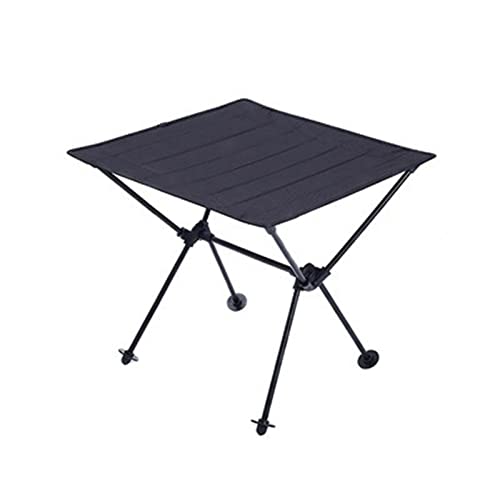 Camptisch Outdoor-Grill-Picknicktisch tragbarer Mehrzweckklapptisch Oxford Stoff Luftfahrt Aluminiumlegierung Camping Table (Farbe: Schwarz) (Bla von LCHJX