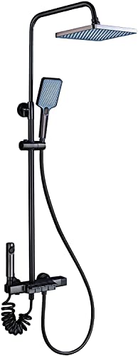 Duschsystem, 10 "Duscharmaturen -Set -Wand -Dusch -Dusch -Kombination Set 4 Funktionen Regenmixer Combo Set mit Badewanne Sput Duschsystem, 10 "Duscharmaturen -Set -Wand -Dusch -Dusch -Kombination Set 4 Funktionen Regenmixer Combo Set mit Badewanne Sput von LCHJX