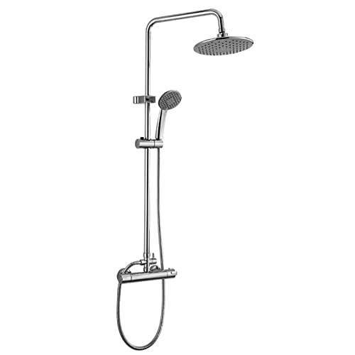 Duschsystem Konstante Temperatur 38 ℃, Duscharmäuren komplett, Regen Duschkopfsysteme mit Handheld -Wand -Dusch -Dusch -Kombination für Badezimmer All Metal von LCHJX