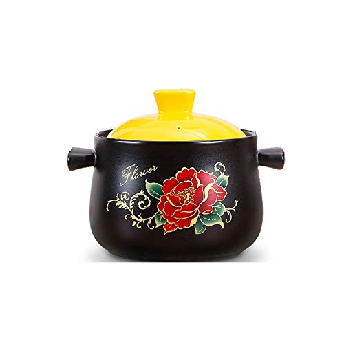 Farbverglasierte Aufläufe Casseroles Ceramique Erdtöpfe Pfanne Keramik Kochtöpfe Lobscouse Kochgeschirr von LCHJX