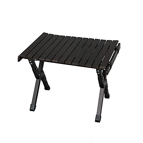 LCHJX Holzklapptisch im Freien für Camping Beach und Picknicks tragbarer Grill -BBQ -Tisch mit 50 kg Lastlagerkapazität von LCHJX