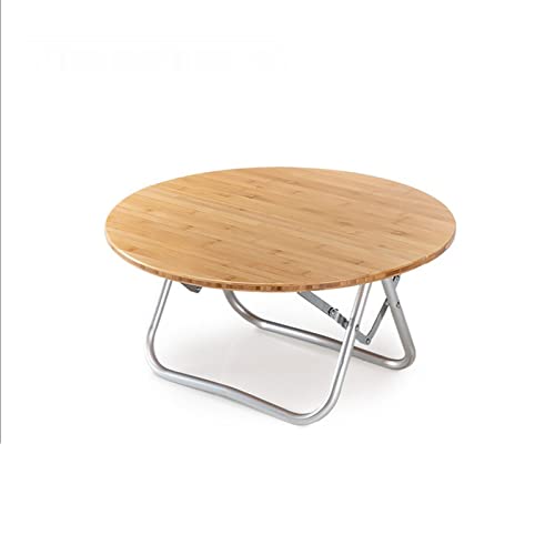 LCHJX Tragbarer Klapptisch für Camping -Barbecue und Picknicks im Freien und kompakte Faltplatte für den kleinen runden Tisch mit einfachem Design mit einfachem Design von LCHJX