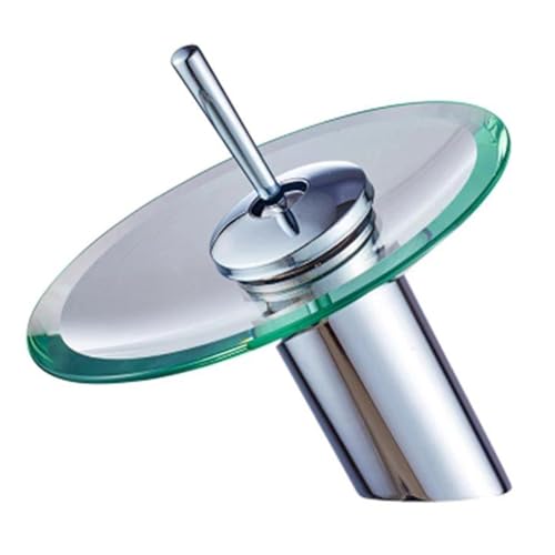 Moderner Glas Wasserfall Waschbecken Wasserhahn Eingriff ein Griff heißer kaltes Wassermixer Tap Chrom Polished Deck montiertes Waschtischmischer Stylisches Design für luxuriöses Badezimmer Moderner Glas Wasserfall Waschbecken Wasserhahn Eingriff ein Griff heißer kaltes Wassermixer Tap Chrom Polished Deck montiertes Waschtischmischer Stylisches Design für luxuriöses Badezimmer von LCHJX