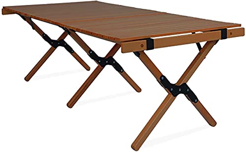 Tragbarer Klapptisch für Camping im Freien in Hofstärke und leicht mit 50 kg Kapazität 120 cm Faltbarer Tischplatte von LCHJX