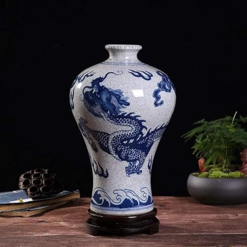 Wohnkultur im Innenbereich, Wohnzimmer-Dekorationen für Schlafzimmer, Desktop-Dekorationen, rustikale dekorierte Vase aus chinesischer Keramikvase, Porzellanvasen, Vase Wohnkultur im Innenbereich, Wohnzimmer-Dekorationen für Schlafzimmer, Desktop-Dekorationen, rustikale dekorierte Vase aus chinesischer Keramikvase, Porzellanvasen, Vase von LCHJX