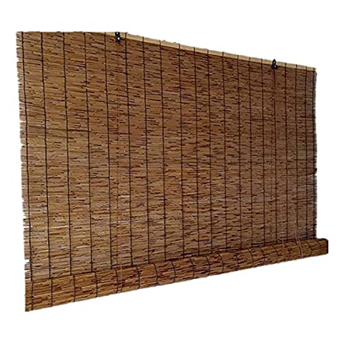 LCJQ Roll-Up Reed Shade, Free Roll-Up Jalousie Sonnenschutz für Terrasse Bambus Jalousien Outdoor Bamboo Roman Shades von LCJQ