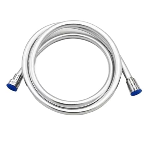Brauseschlauch 1,5/2/3,0 m PVC Handbrause Schlauch Badezimmer GI/2 Universal Schnittstelle Hochdruck explosionsgeschützte Wasserhahn Schlauch Verlängerungsrohr Universal(Sliver,2.0M) von LCKKJHG
