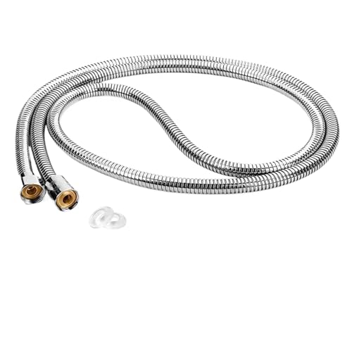 Brauseschlauch Bad-Duschschlauch, Edelstahl, flexibles Rohr, auslaufsicher, Duschkopf, Sanitär for Badezimmer-Zubehör, 150 cm von LCKKJHG