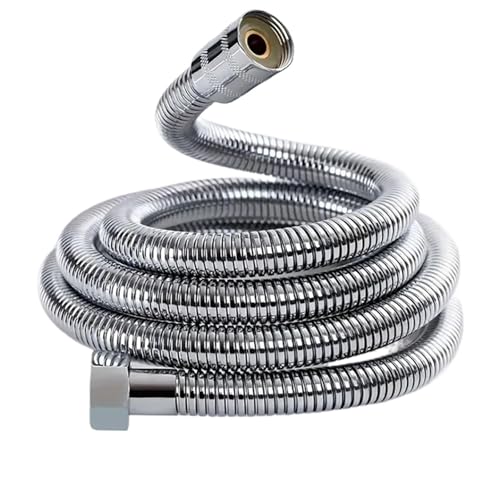 Brauseschlauch Bad-Duschschlauch aus Edelstahl, flexibles Rohr, Duschkopf, Sanitär for Badezimmer-Zubehör(1.5m) von LCKKJHG