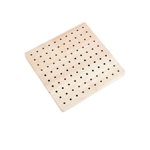 LCKKJHG HäKel Blockierbrett 1 Beutel 6,3 x 6,3 Zoll quadratisches Holzblockierbrett mit 20 Stück 5,9 Zoll (Länge) runden Holzstäben(AECH03-01023) von LCKKJHG