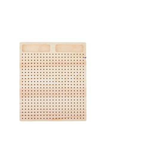 LCKKJHG HäKel Blockierbrett 1 Beutel 6,3 x 6,3 Zoll quadratisches Holzblockierbrett mit 20 Stück 5,9 Zoll (Länge) runden Holzstäben(AECH03-16439) von LCKKJHG
