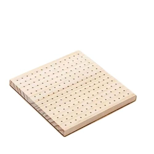 LCKKJHG HäKel Blockierbrett DIY Häkelblockierbretter Quadratisches Webzubehör Strickbrett mit Edelstahlstab Holzstrickblockiermatte(20x20cm) von LCKKJHG