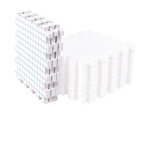 LCKKJHG HäKel Blockierbrett Weiße 300 x 300 x 17 mm Blockiermatten, 9er-Pack for Stricken, extra Dicke Blockierbretter mit T-Stiften for Handarbeiten oder Häkeln von LCKKJHG