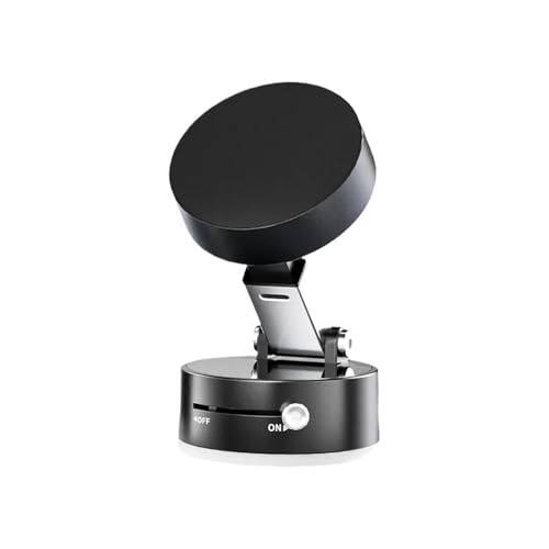 LCKKJHG Handyhalterung FüRs Auto Vakuum-Magnet-Saugnapf, klappbarer Schwenkständer, doppelseitiger Saugnapf for universellen Vakuum-Schwenkständer, Handyhalter(Black) von LCKKJHG