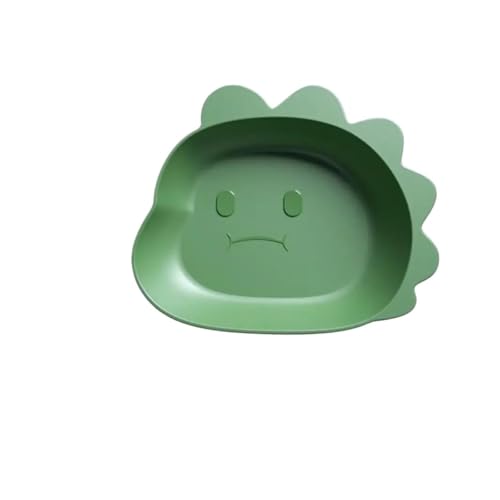 LCKKJHG Knochenschale Desktop Split Bone Gericht Kreative Verdickt Anti-drop Obst Platte Kunststoff Geschirr Snack(1pc Green Dinosaul) von LCKKJHG