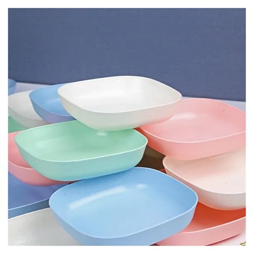 LCKKJHG Knochenschale Kreative Knochen Gericht Haushalt Kunststoff Spieß Knochen Gericht Party Snack Abendessen Gerichte Camping Geschirr(S 5 PCS mixed color) von LCKKJHG