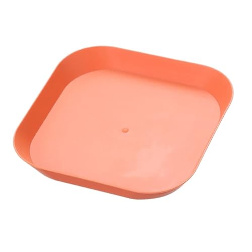 LCKKJHG Knochenschale Kunststoff-Essteller Knochenschale Haushaltsquadrat Spieß Knochenschale Kuchen Obst Snack Kleine Platte Küchenzubehör(Orange) von LCKKJHG