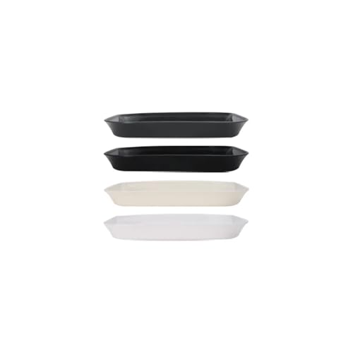 LCKKJHG Knochenschale Kunststoff Knochen Spucken Platte Haushalt Snack Platte Nuss Platte Knochen Spucken Platte Wiederverwendet(4pcs) von LCKKJHG