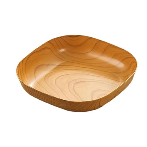LCKKJHG Knochenschale Kunststoffschale Multifunktionale einfache Nachahmung Holzmaserung Knochen Spuckschale Haushalt Obstschale von LCKKJHG