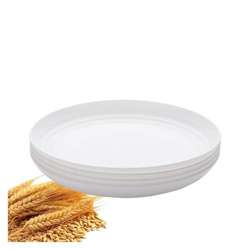 LCKKJHG Knochenschale Kunststoffteller, wiederverwendbar und geeignet for die Küche zu Hause for Snacks, Snacks, Desserts(4pc bai) von LCKKJHG