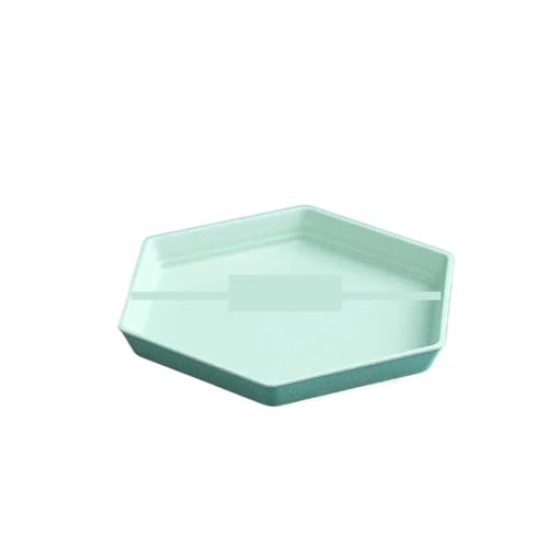 LCKKJHG Knochenschale Sechseckiger Spießknochenteller Knochenteller Home Kunststoffteller Untertasse Gewürz Dip Untertasse Snackschale(Type2) von LCKKJHG