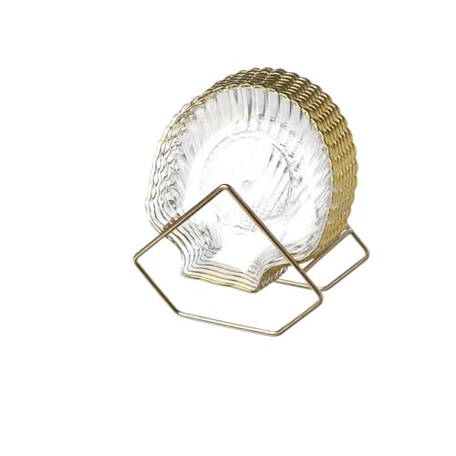 LCKKJHG Knochenschale Spießknochenschale, Haushalts-Lebensmittelqualität, Sternschale, Kunststoff-Spießknochenschale, rund, quadratisch, Esstisch-Müllteller(8pcs-shell) von LCKKJHG