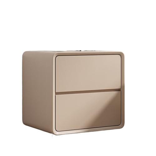LCKKJHG Nachttisch Mobile weiße Nachttische, kleine Nachttische aus Holz, Holztisch, Schlafzimmermöbel(Khaki,40x40x49cm) von LCKKJHG