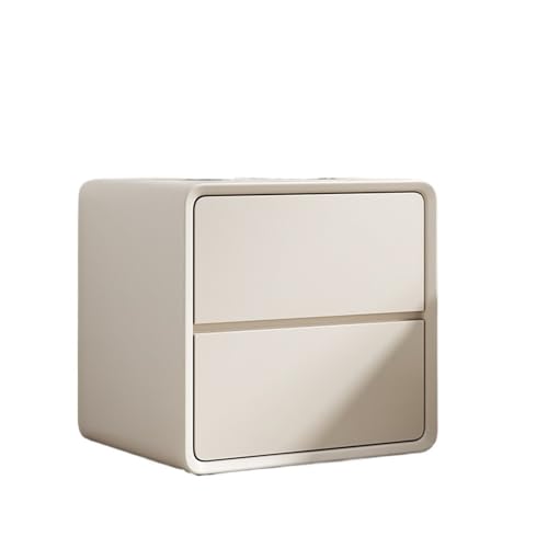 LCKKJHG Nachttisch Mobile weiße Nachttische, kleine Nachttische aus Holz, Holztisch, Schlafzimmermöbel(White,45x40x49cm) von LCKKJHG