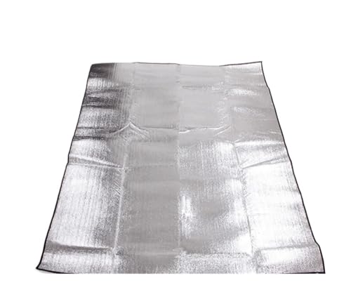 LCKKJHG Picknickdecke Feuchtigkeitsbeständige Unterlage aus Aluminiumfolie for Outdoor-Camping, wasserdichte Zeltunterlage, tragbare Picknickmatte, leichte Wander-Isomatte Wasserdichter(200 x 100cm) von LCKKJHG