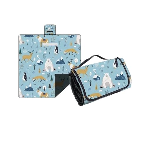 LCKKJHG Picknickdecke Outdoor Picknickmatte, dick, wasserdicht, maschinenwaschbar, Decke, feuchtigkeitsabweisend, Strand, wasserdichte Campingmatte (08,200 x 200 cm) von LCKKJHG