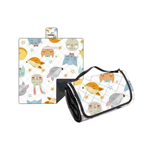 LCKKJHG Picknickdecke Outdoor Picknickmatte, dick, wasserdicht, maschinenwaschbar, Decke, feuchtigkeitsbeständig, Strand, wasserdichte Campingmatte (01,150X200cm) von LCKKJHG