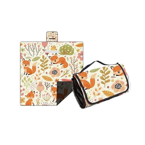 LCKKJHG Picknickdecke Outdoor Picknickmatte, dick, wasserdicht, maschinenwaschbar, Decke, feuchtigkeitsbeständig, Strand, wasserdichte Campingmatte (04,200X200cm) von LCKKJHG