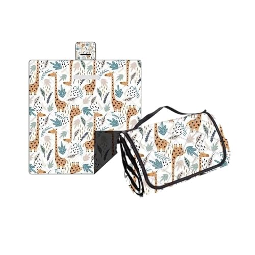 LCKKJHG Picknickdecke Outdoor Picknickmatte, dick, wasserdicht, maschinenwaschbar, Decke, feuchtigkeitsbeständig, Strand, wasserdichte Campingmatte (05,150X200cm) von LCKKJHG