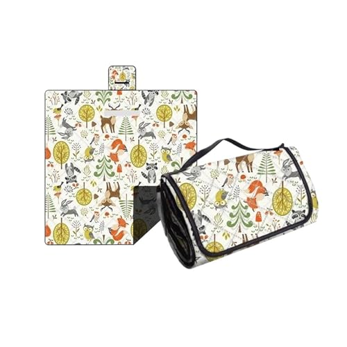 LCKKJHG Picknickdecke Outdoor Picknickmatte, dick, wasserdicht, maschinenwaschbar, Decke, feuchtigkeitsbeständig, Strand, wasserdichte Campingmatte (06,200X200cm) von LCKKJHG