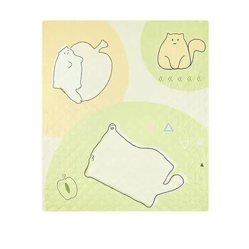 LCKKJHG Picknickdecke Picknickmatte, waschbar, langlebig, wasserdicht, Campingmatte, große Picknickdecke, groß, dick und bequem Wasserdichter(Enjoying Cats-L) von LCKKJHG