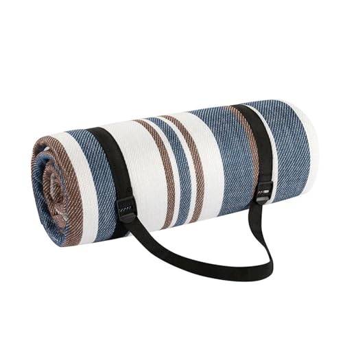 LCKKJHG Picknickdecke wasserdichte Picknickmatte for den Außenbereich, Camping-Strandmatte, bunt, kariert, gestreift, rechteckig, Schlafdecke, Wohnzimmerteppich Wasserdichter(Color 1,200X200X0.4cm) von LCKKJHG