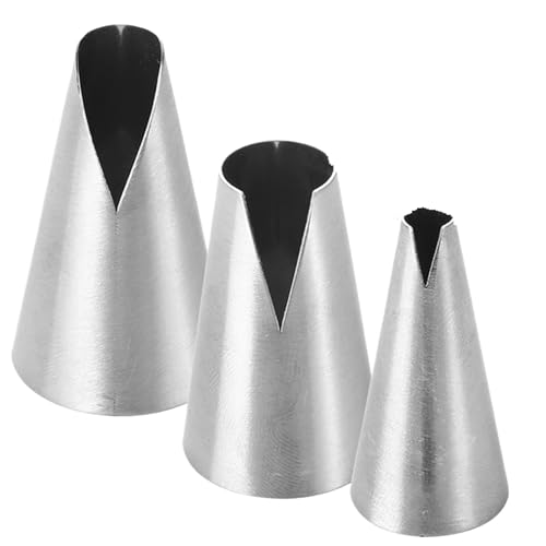 LCKKJHG SpritztüLlen-Set 3pcs Stainless Steel Nozzles Flower V-Shape Icing Piping Pastry DIY Cake Decorating Tip LCKKJHG SpritztüLlen-Set 3pcs Stainless Steel Nozzles Flower V-Shape Icing Piping Pastry DIY Cake Decorating Tip von LCKKJHG
