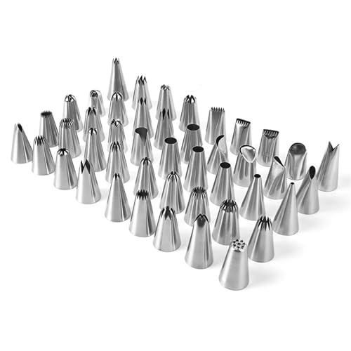 LCKKJHG SpritztüLlen-Set 48PC Piping Pastry Bag with Nozzles Set for Confectionery Tips Baking and Kitchen Accessories Cake Decoration Tools von LCKKJHG