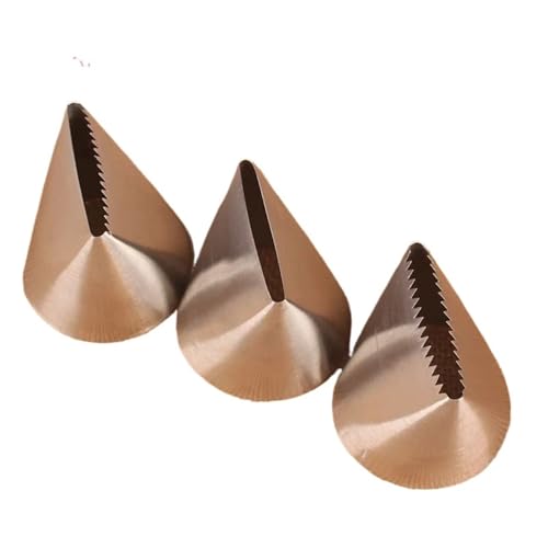 LCKKJHG SpritztüLlen-Set Extra Large Stainless Steel Cream Cake Nozzle Icing Piping Nozzles Fondant Pastry Tip Decoration Baking Tool #200#201#202 3pc(3PCS Set) von LCKKJHG