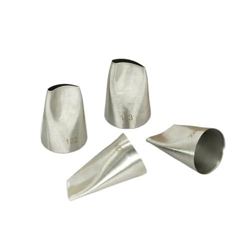 LCKKJHG SpritztüLlen-Set Medium Size Rose Petal Piping Nozzle Set Cream Icing Tips for Cake Cupcake Flower Bean Paste Decorating Nozzles 4pc(1set-4pc) von LCKKJHG
