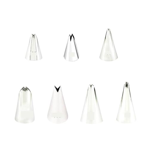 LCKKJHG SpritztüLlen-Set Piping Nozzle 7 Pcs Set Pastry Icing Tips for Cake Cream Decorating Baking DIY von LCKKJHG