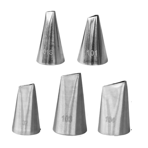 LCKKJHG SpritztüLlen-Set Rose Flower Pastry Nozzles for Confectionery Nozzle Cake Decorating Icing Tips Baking &Pastry Tools(5pcs-1set) von LCKKJHG
