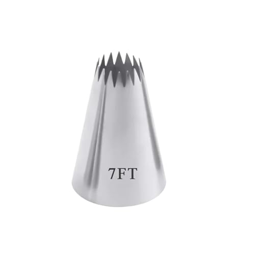 LCKKJHG SpritztüLlen-Set Stainless Steel Cream Flower Cupcake Pastry Nozzles Cake Decorating Icing Piping Tips Baking Tools 5FT/7FT/8FT/9FT(7FT-4pc) von LCKKJHG