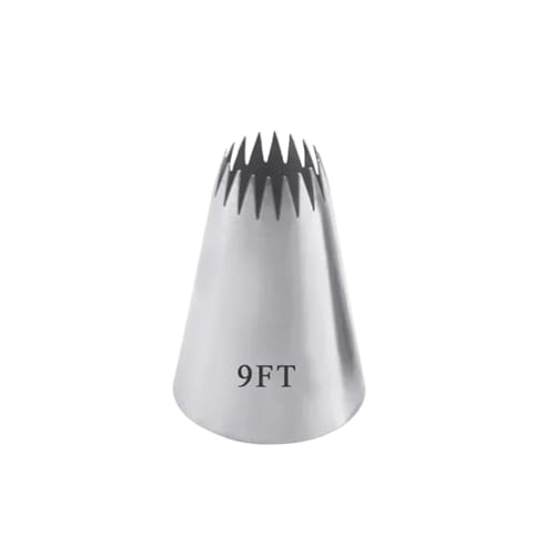 LCKKJHG SpritztüLlen-Set Stainless Steel Cream Flower Cupcake Pastry Nozzles Cake Decorating Icing Piping Tips Baking Tools 5FT/7FT/8FT/9FT(9FT-4pc) von LCKKJHG