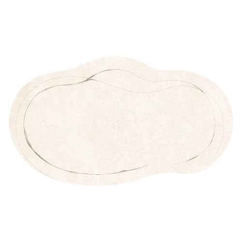 LCKKJHG Unregelmäßige Teppiche for Wohnzimmerdekoration Teppiche for Schlafzimmerdekor Teppich Rutschfester Flächenteppich Kurzflor-Bodenmatte(Rose Red,80x120cm) von LCKKJHG
